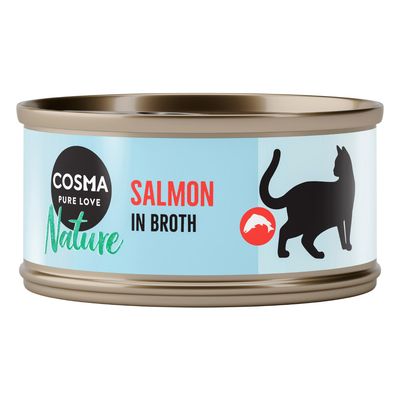 Cosma Nature Indoor łosoś w bulionie 70 g × 6