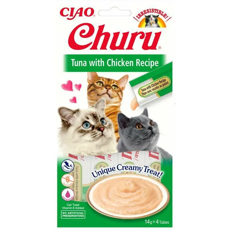 Inaba Churu kurczak, tuńczyk w sosie 14 g × 4