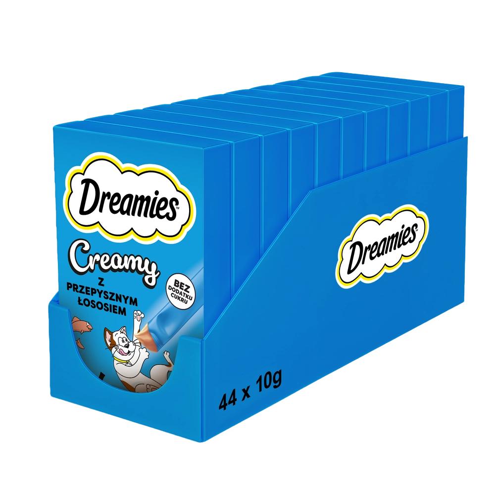 Dreamies Creamy łosoś 10 g × 44