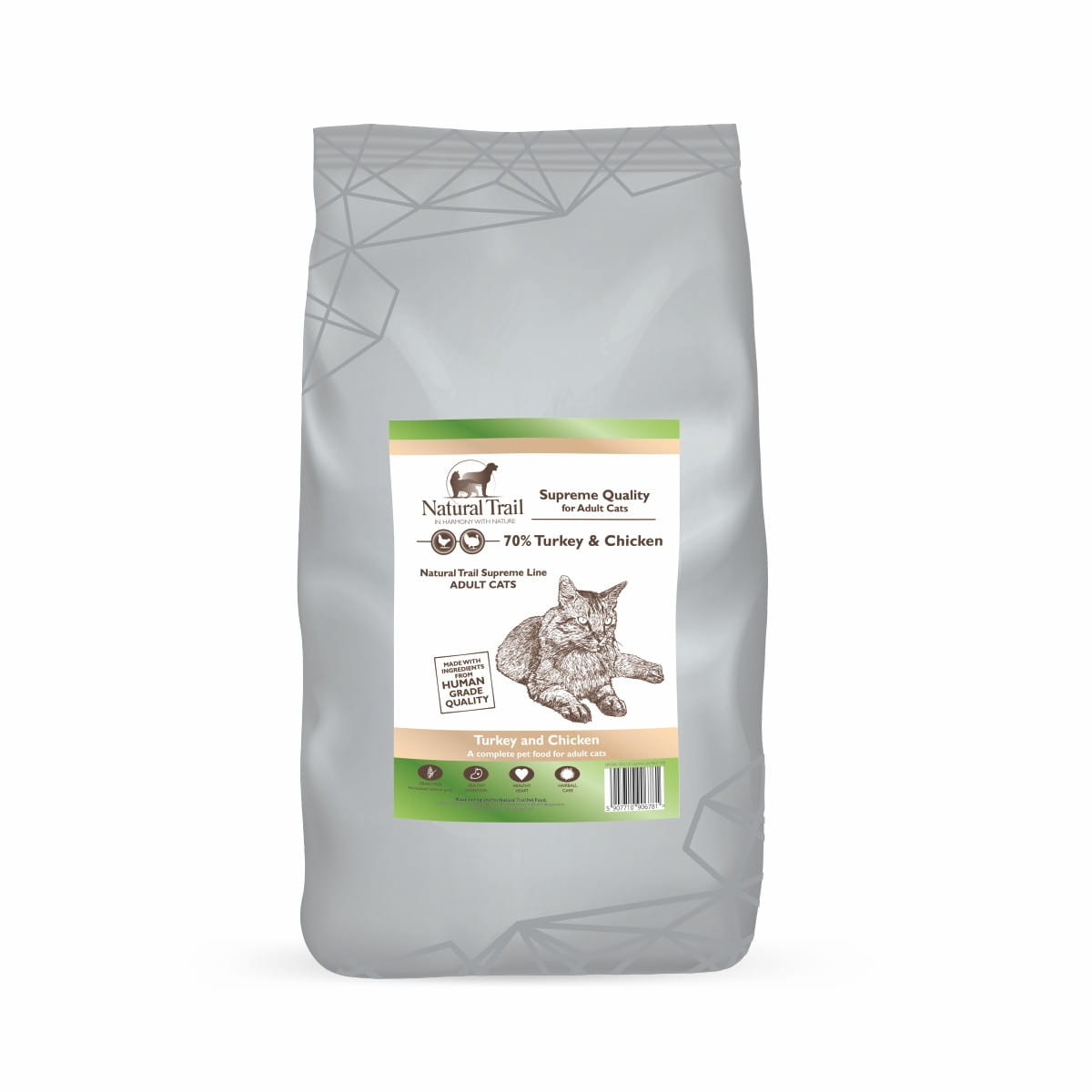 Natural Trail Supreme indyk, kurczak adult 5 kg