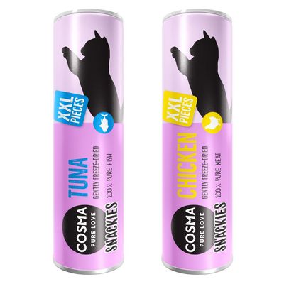 Cosma Original Snackies Indoor mix smaków 28 g × 2