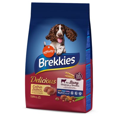 Brekkies Delicious wołowina 7.25 kg × 2