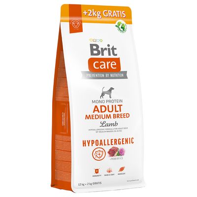 Brit Care jagnięcina adult średnie rasy 14 kg