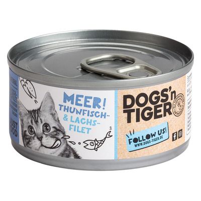 Dogs'n Tiger tuńczyk, łosoś 70 g × 24