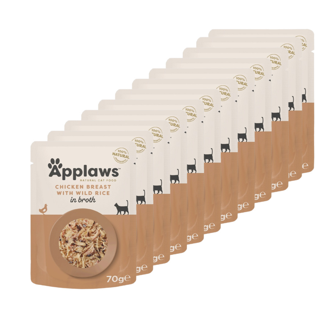 Applaws kurczak z ryżem w bulionie 70 g × 12