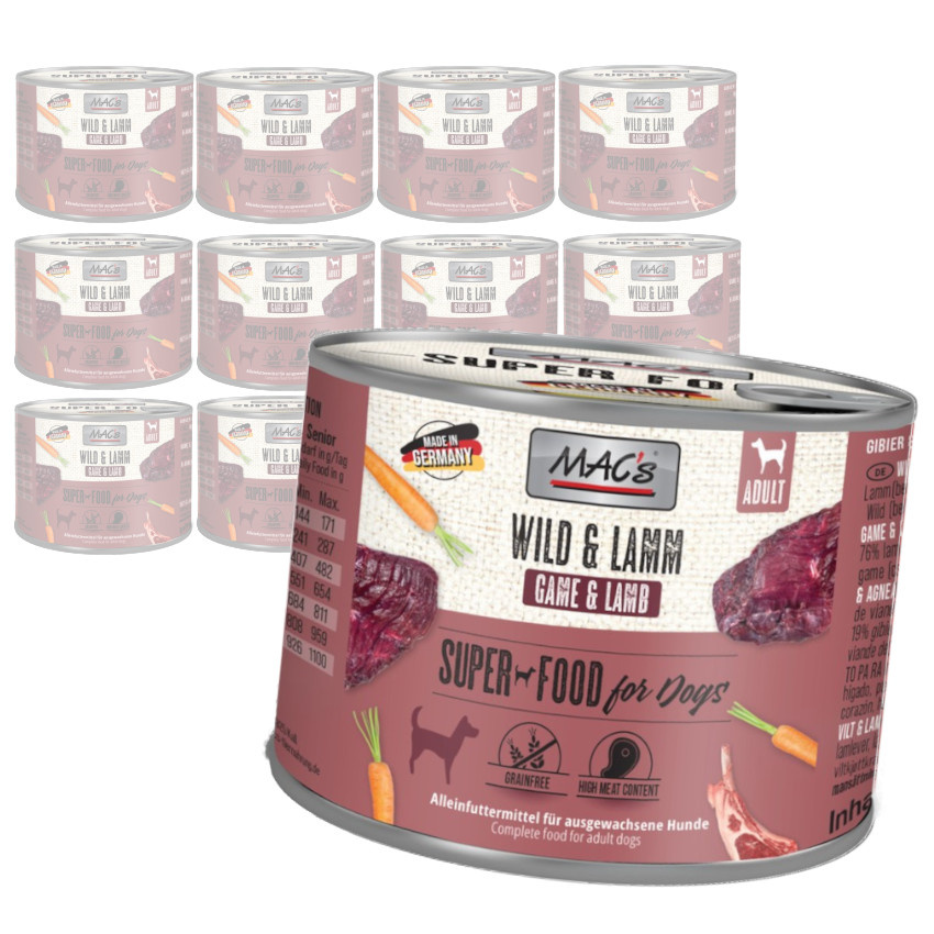MAC's dziczyzna, jagnięcina 200 g × 12