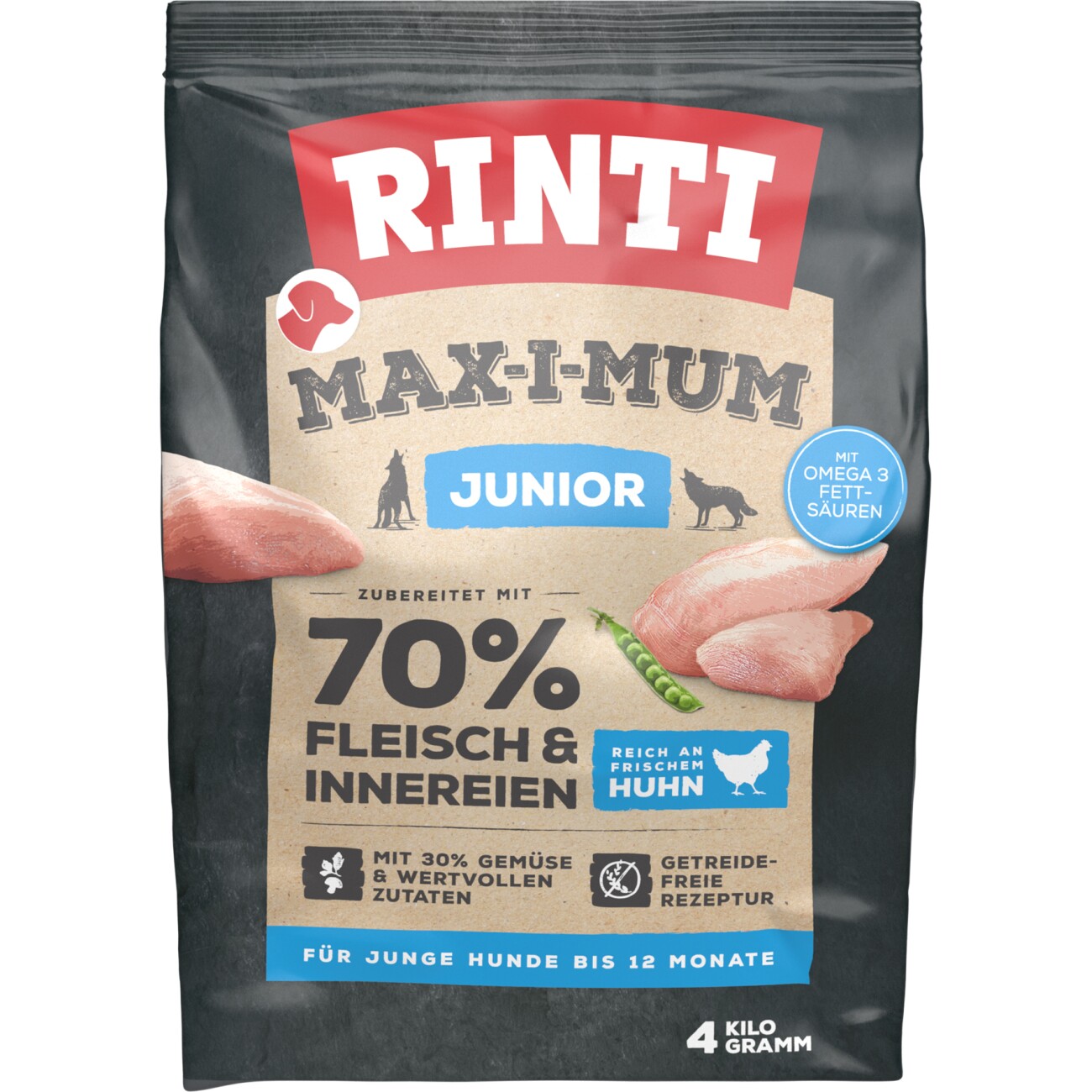 Rinti Max-i-mum kurczak junior 4 kg