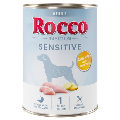 Rocco Sensitive kurczak adult 400 g × 6