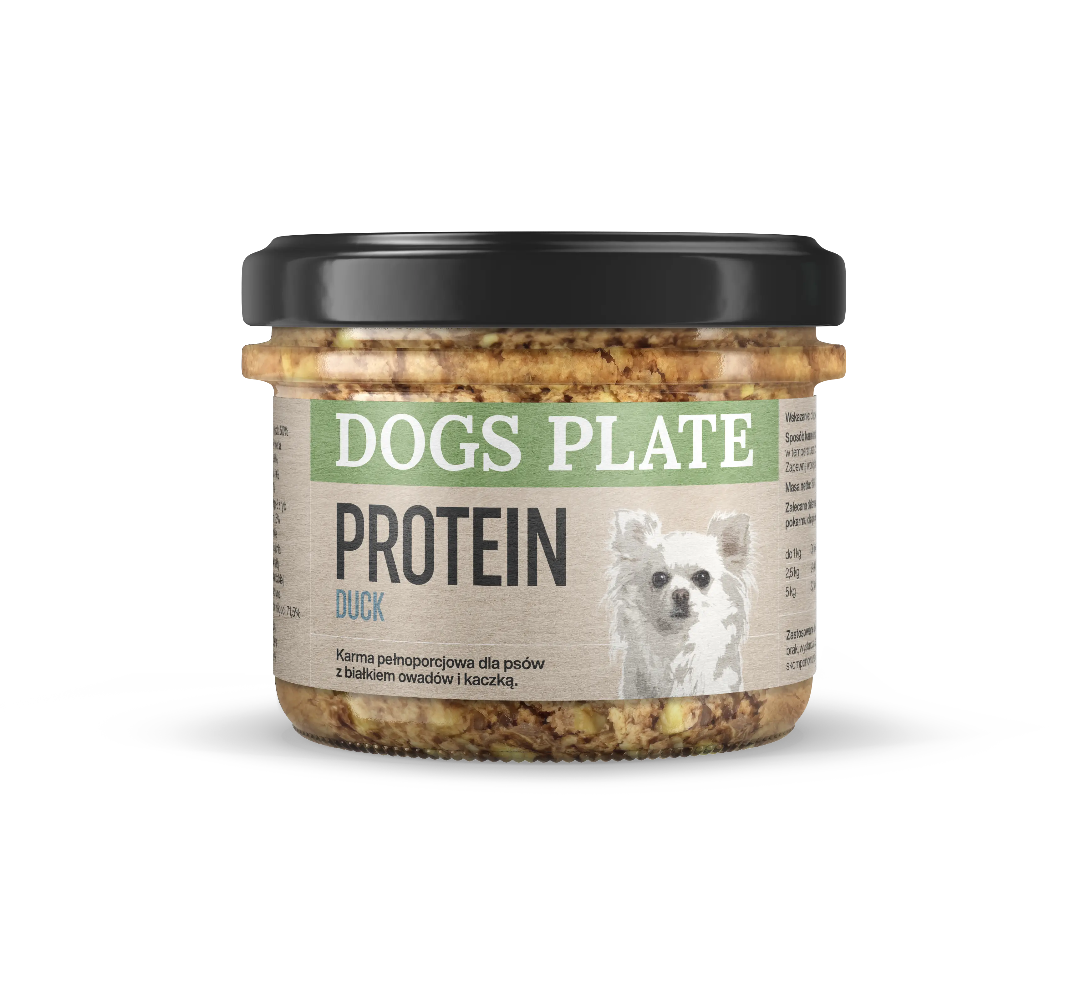 Dogs Plate Protein kaczka, owady 180 g