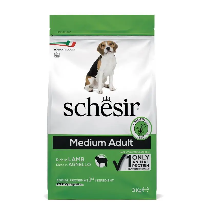 Schesir jagnięcina adult średnie rasy 3 kg