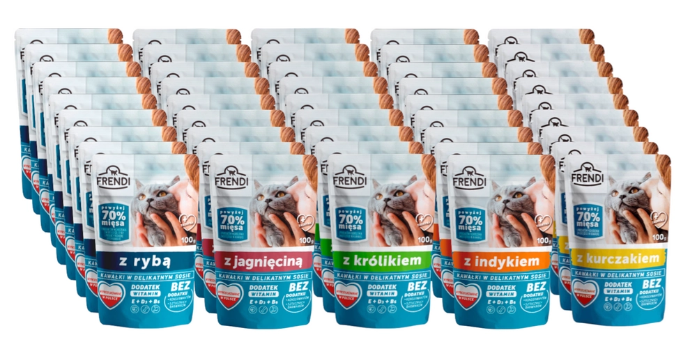 Frendi mix smaków w sosie adult 100 g × 45