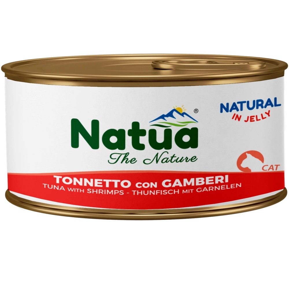 Natua Natural tuńczyk z krewetkami w galaretce 85 g