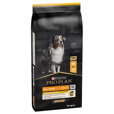 Purina Pro Plan Adult Light/Sterilised kurczak z ryżem 14 kg × 2