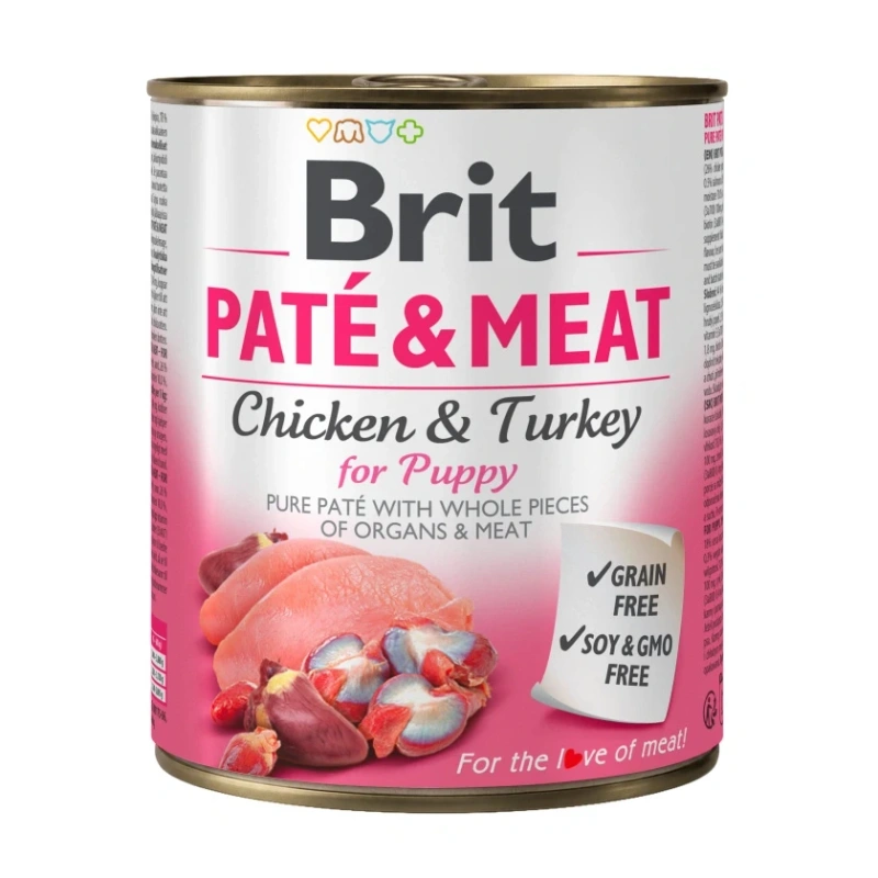 Brit Pate & Meat kurczak puppy 800 g