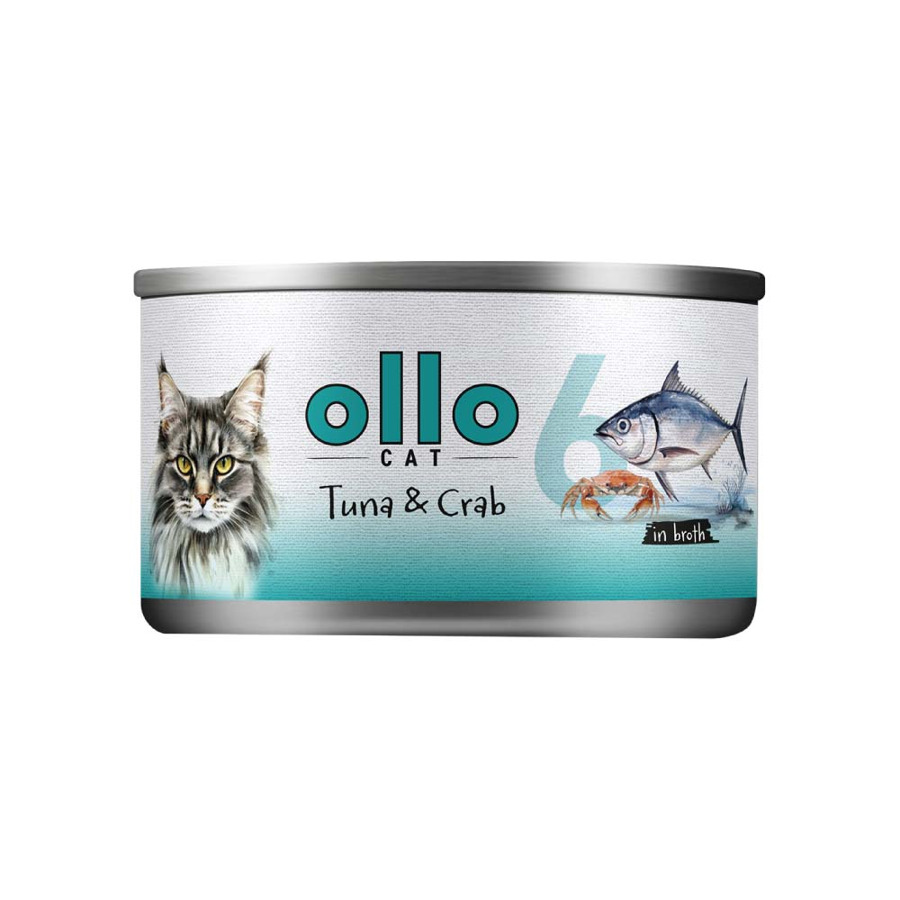 Ollo Cat krab, tuńczyk w bulionie 70 g