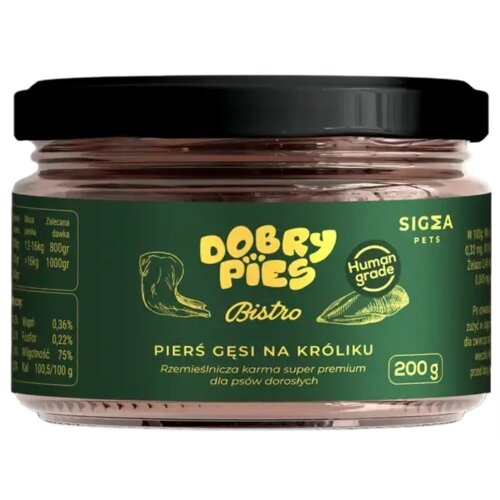 Dobry Pies Bistro Premium gęś, królik 200 g
