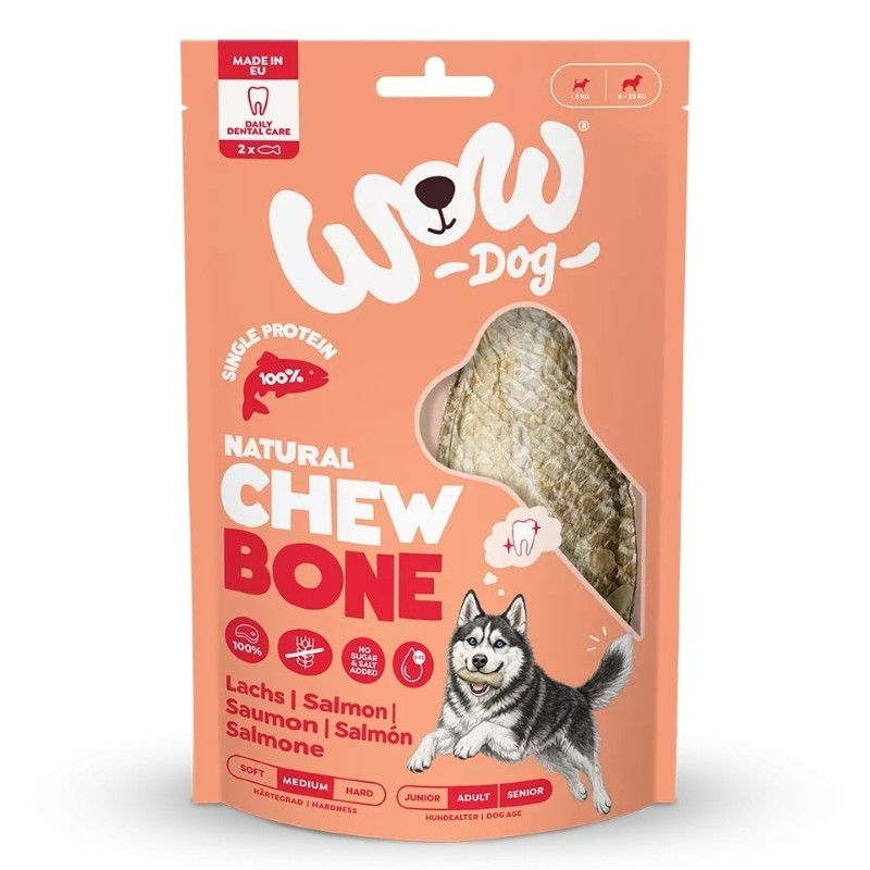 WOW Natural Chew Bone łosoś 45 g × 2