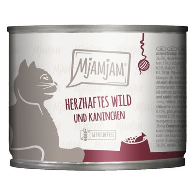 MjAMjAM Mobility dziczyzna, królik z jagodami adult 200 g × 6