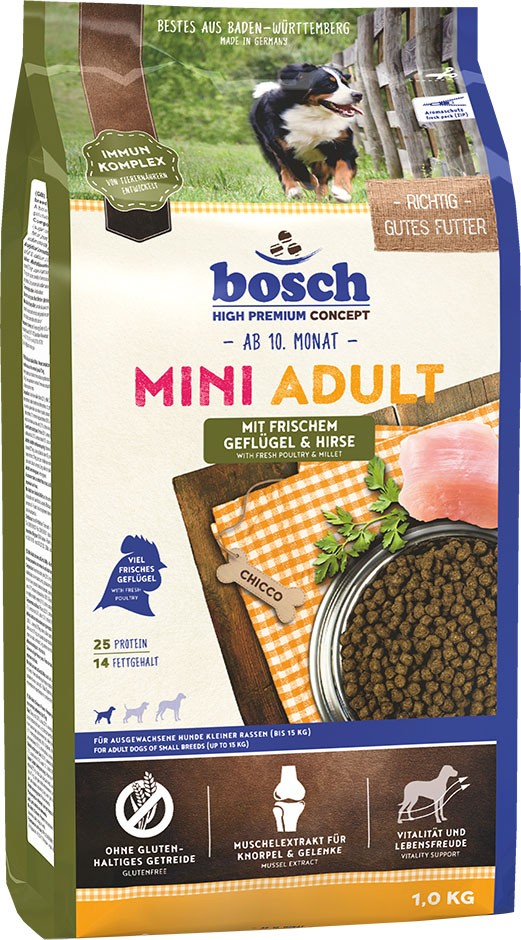 Bosch Mini kurczak, proso adult małe rasy 1 kg