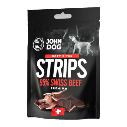 John Dog Soft Bites paski z wołowiny szwajcarskiej 90 g