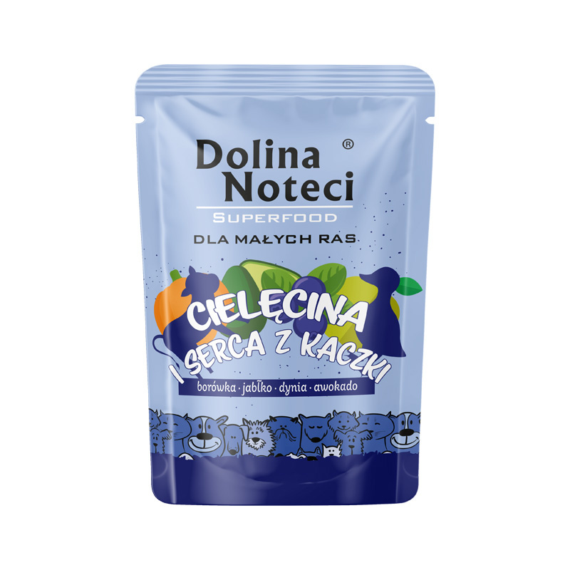 Dolina Noteci Superfood cielęcina, kaczka adult małe rasy 100 g