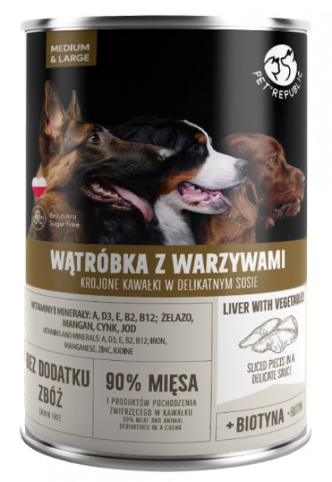 Pet Republic wątróbka adult 1,25 kg