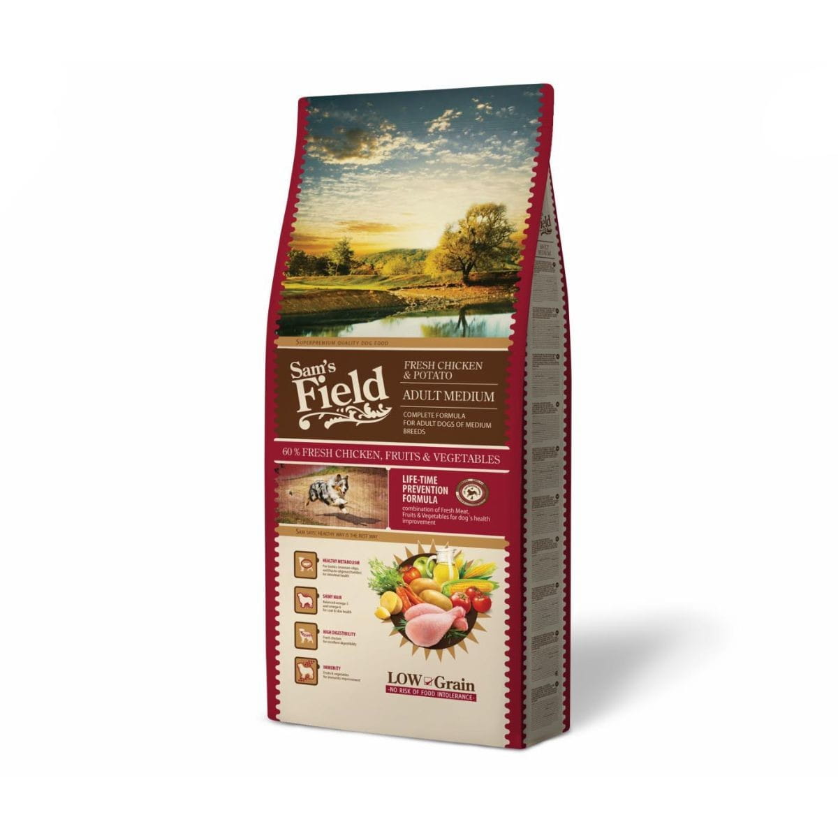 Sam's Field Fresh kurczak adult średnie rasy 13 kg