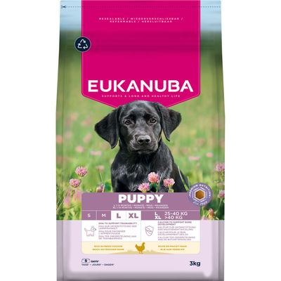 Eukanuba Premium Nutrition kurczak puppy duże rasy 3 kg × 2