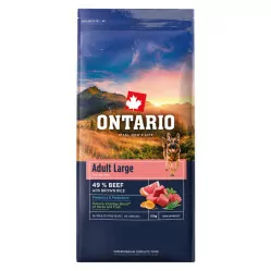 Ontario wołowina z ryżem adult duże rasy 12 kg