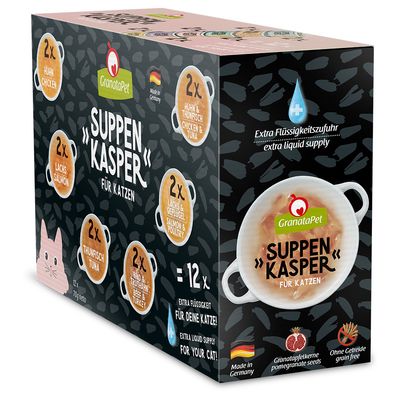 GranataPet Suppenkasper mix smaków w bulionie 70 g × 12
