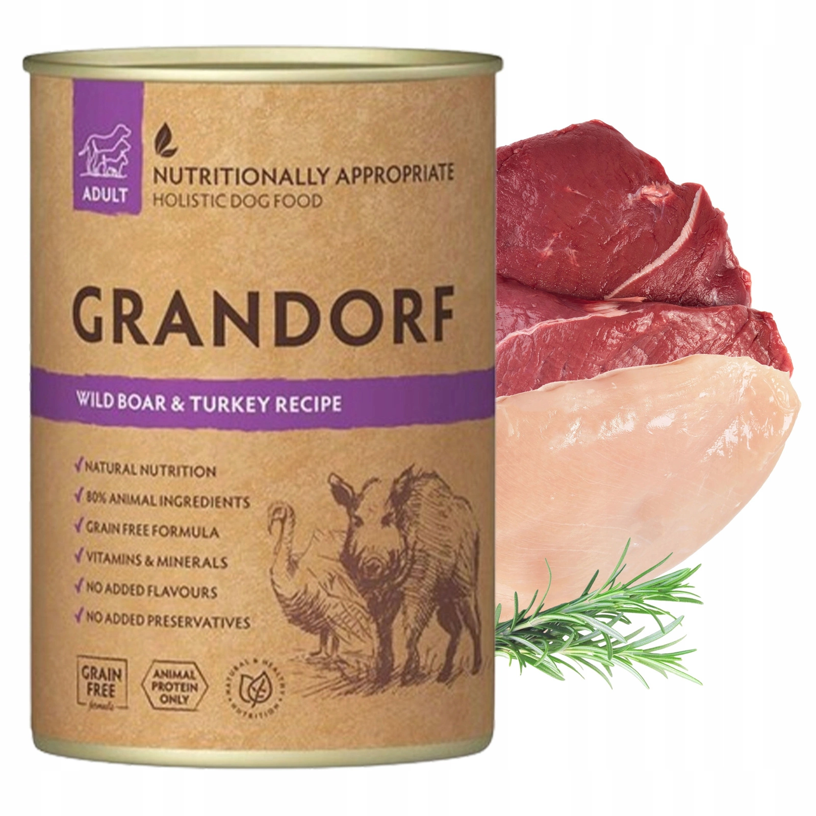 Grandorf dziczyzna, indyk 400 g