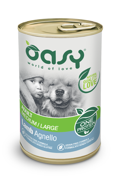 Oasy One Protein jagnięcina adult średnie i duże rasy 400 g