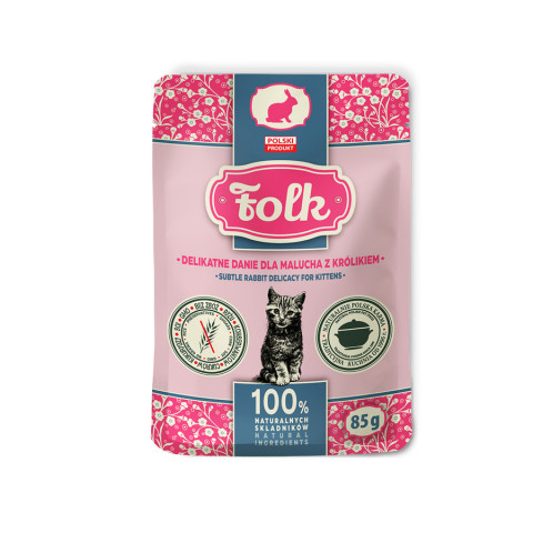 Folk Kitten Sensitive królik kitten 85 g