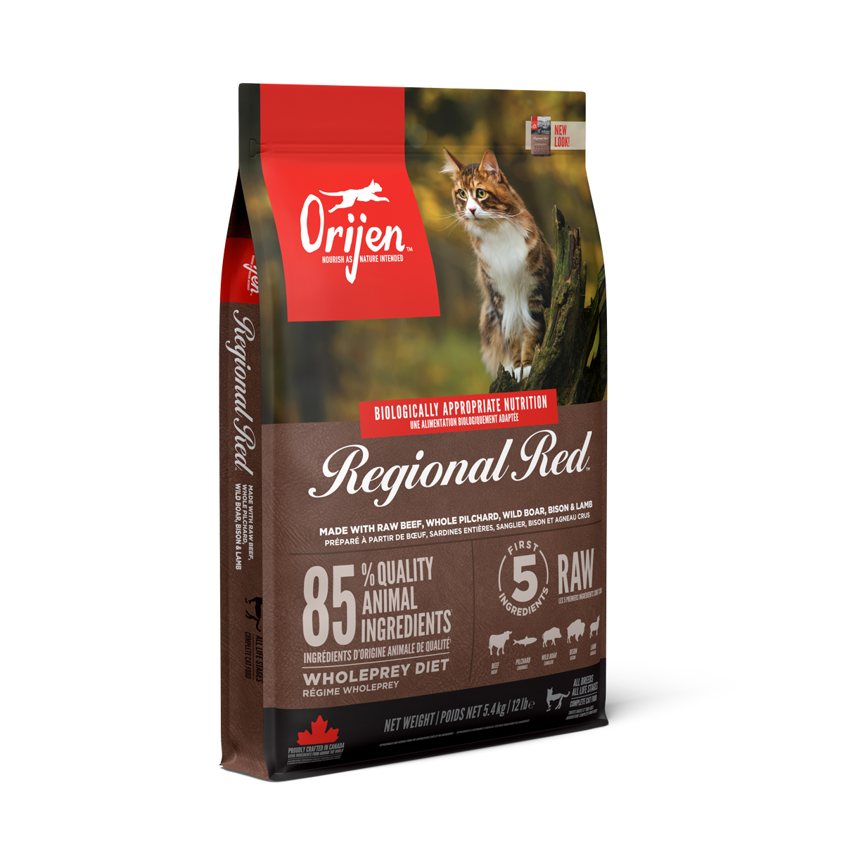 Orijen Regional Red bizon, dziczyzna, jagnięcina, wieprzowina, wołowina 5,4 kg