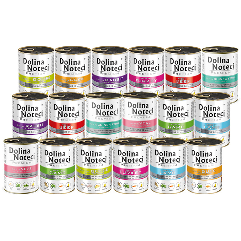 Dolina Noteci Premium mix smaków bez ryb i kurczaka adult 400 g × 18