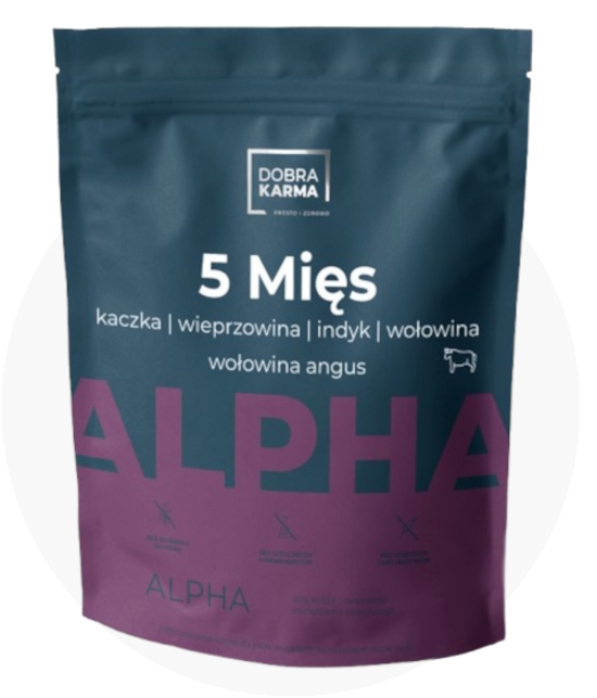 Dobra Karma Alpha indyk, kaczka, wieprzowina, wołowina, wołowina angus 2 kg