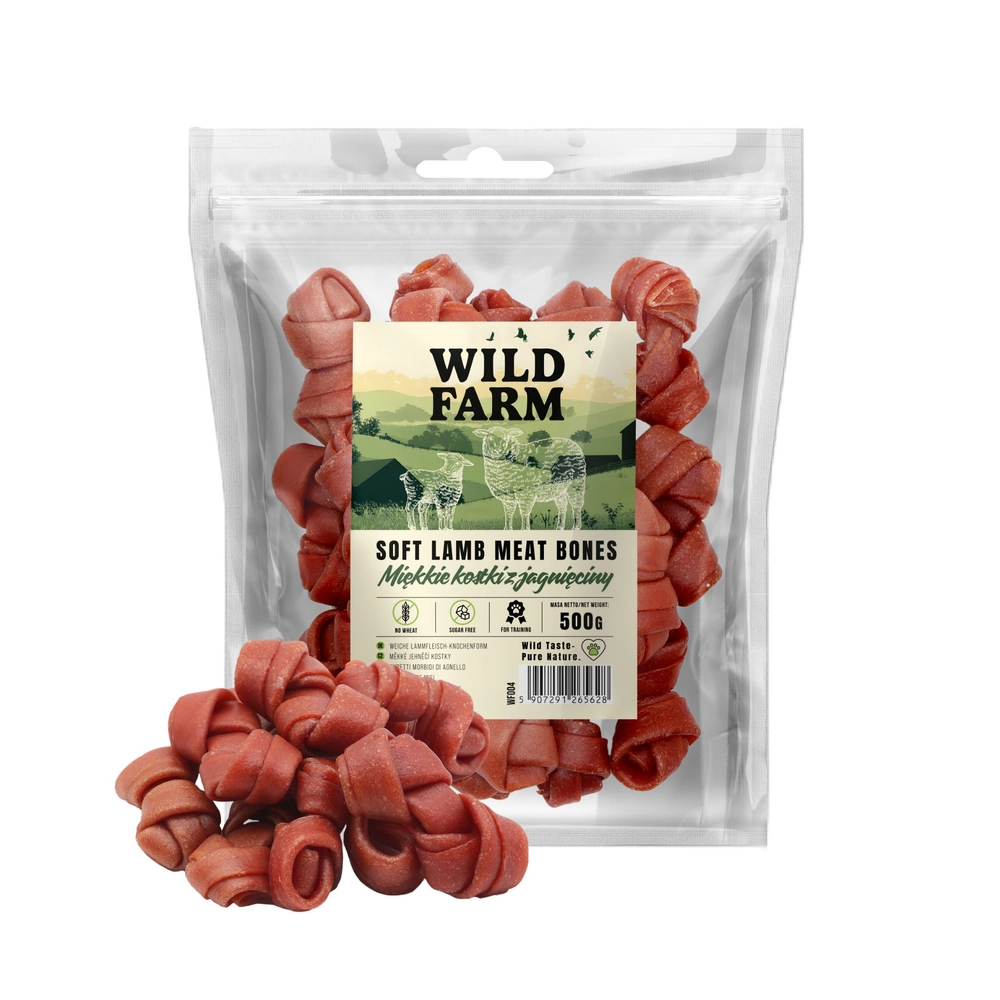 Wild Farm miękkie kostki z jagnięciny 500 g
