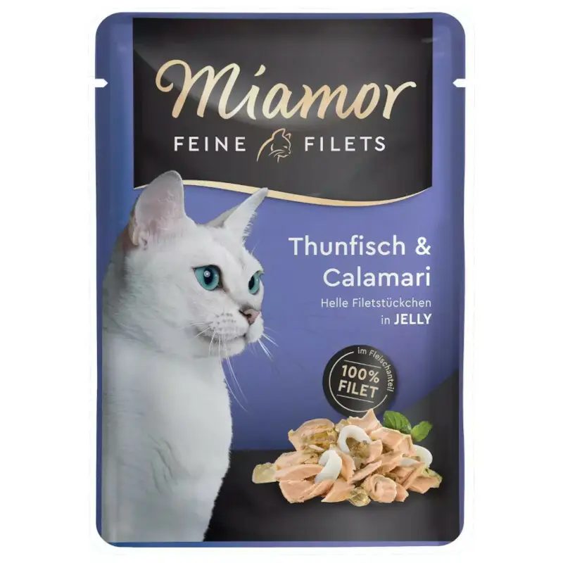 Miamor Feine Filets tuńczyk, kalmar w galaretce 100 g