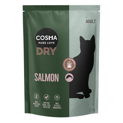 Cosma Extruded Indoor łosoś adult 2 kg × 2