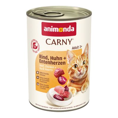 Animonda Carny Sensitive kaczka, kurczak, wołowina pasztet adult 400 g × 6