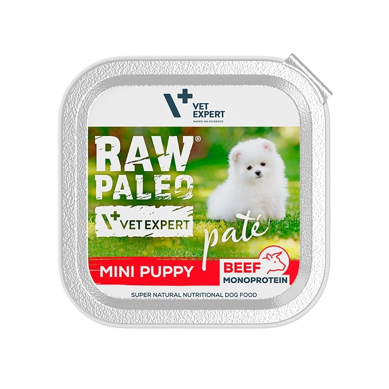 VetExpert Raw Paleo wołowina puppy małe rasy 150 g