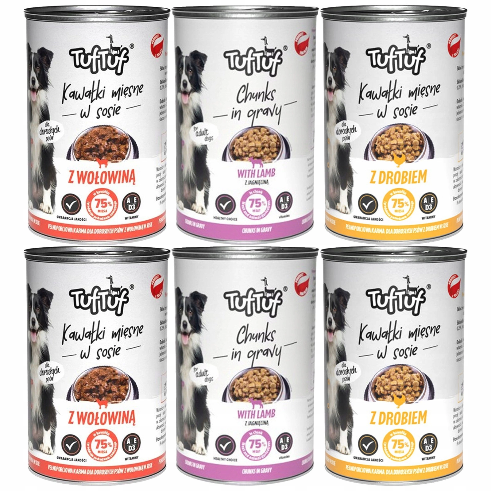Tuf Tuf mix smaków 1.25 kg × 6