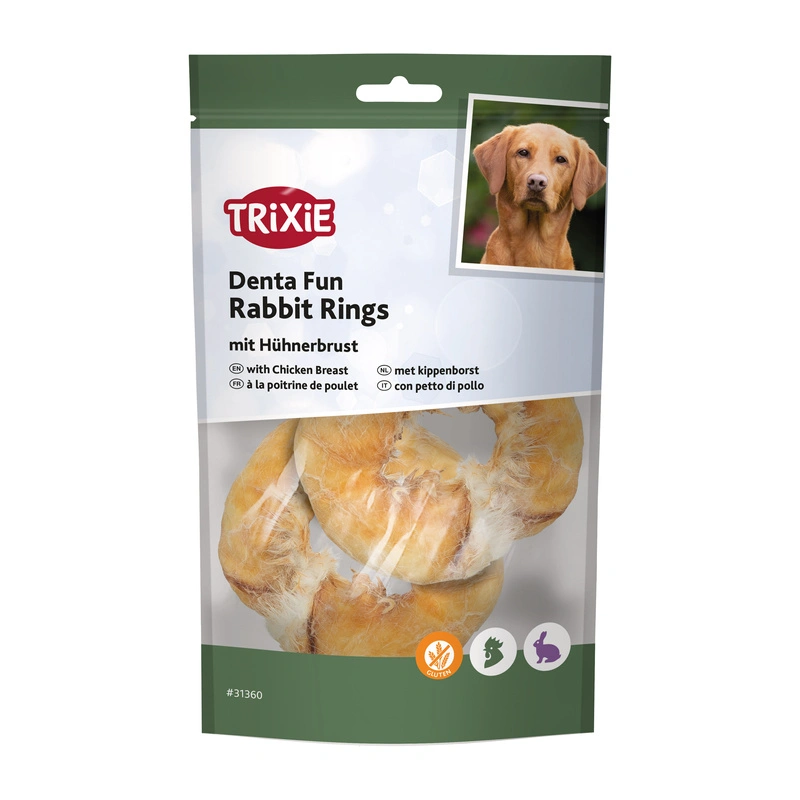 Trixie Denta Fun królik z kurczakiem krążki 100 g