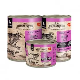 Wiejska Zagroda Mięsna Uczta indyk, wieprzowina, wołowina junior 200 g × 12