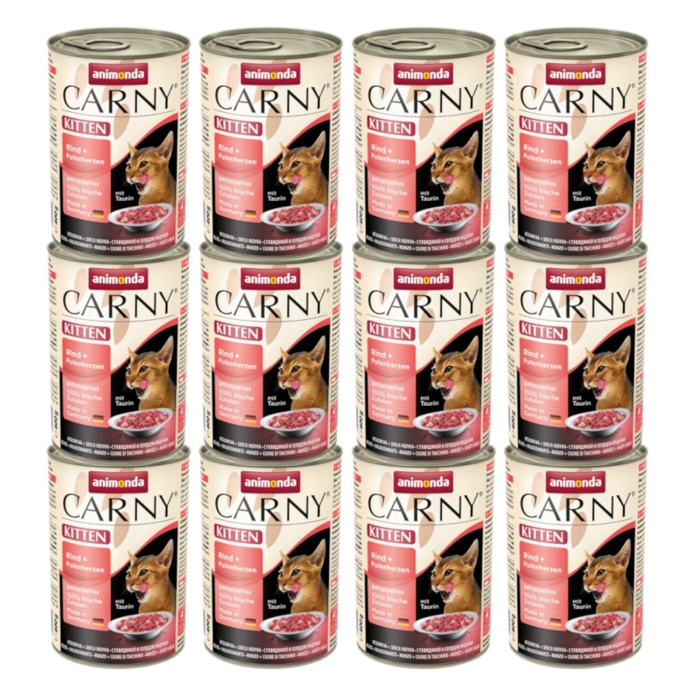 Animonda Carny indyk, wołowina kawałki kitten 400 g × 12