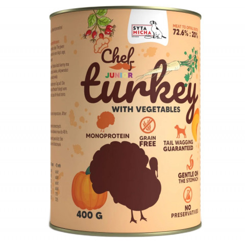 Syta Micha Chef indyk junior 400 g