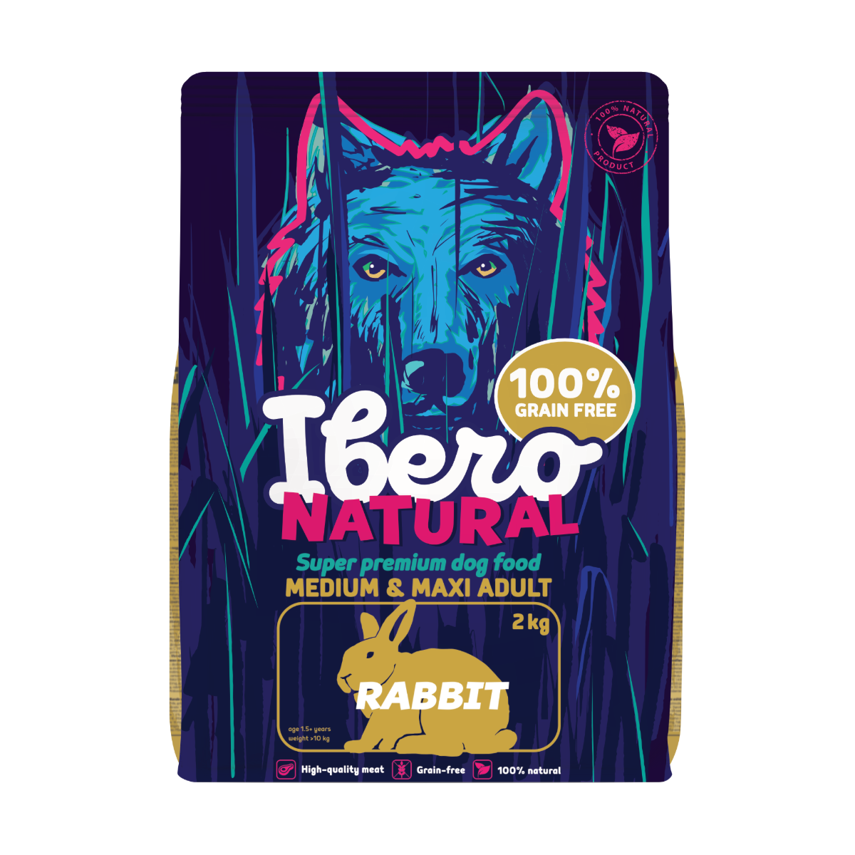 Ibero Grain Free królik adult średnie rasy, duże rasy 2 kg