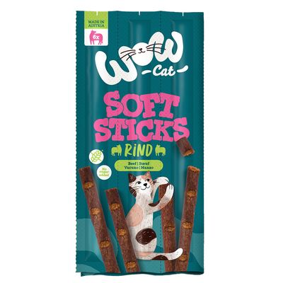 WOW Soft Sticks wołowina 5 g × 6