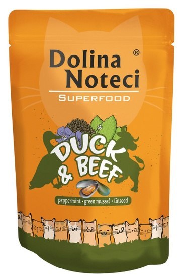 Dolina Noteci Superfood kaczka, wołowina 85 g