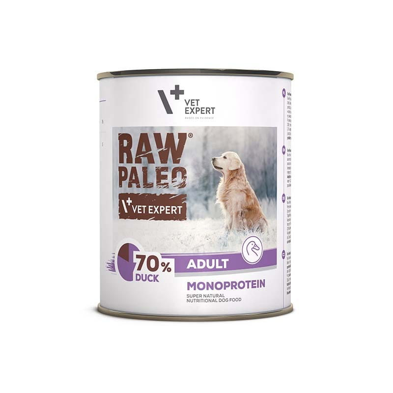 VetExpert Raw Paleo kaczka adult 800 g